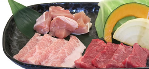カルビ&トントロ&鶏もも